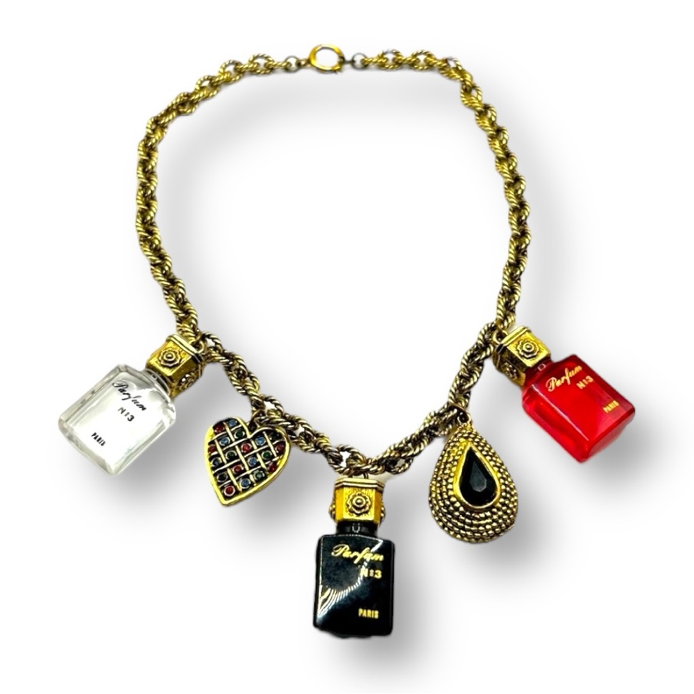 Vintage Parfum No. 3 Paris Charm Necklace